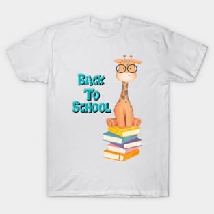 Back To School Giraffe T-Shirt